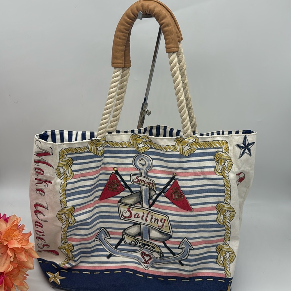 Brighton Sailing Canvas Large Tote Bag TOT7405
